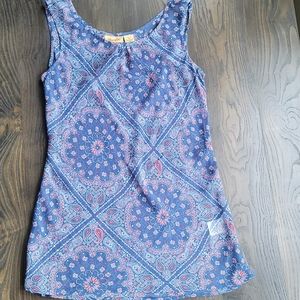 Wrangler brand sheer paisley print tank